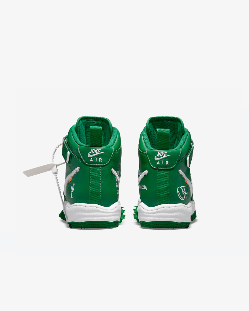Tenis Nike Air Force 1 Mid Off-White Pine Green