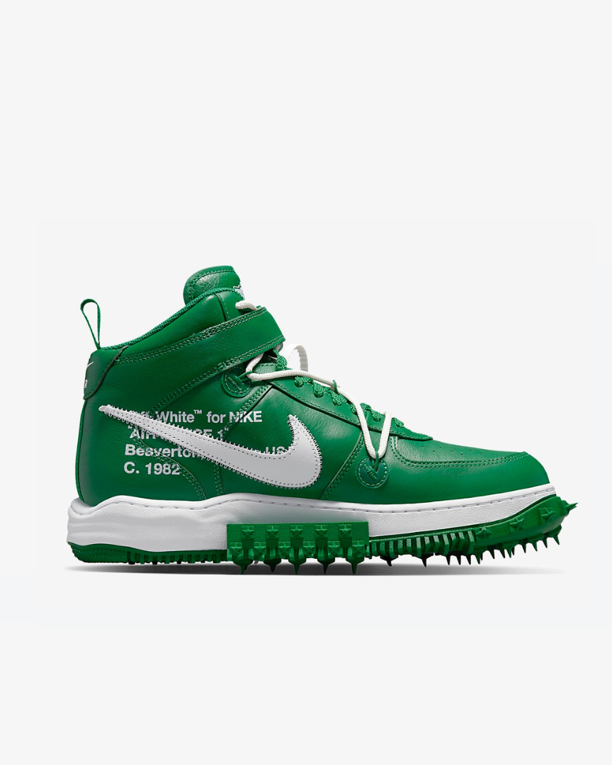 Tenis Nike Air Force 1 Mid Off-White Pine Green