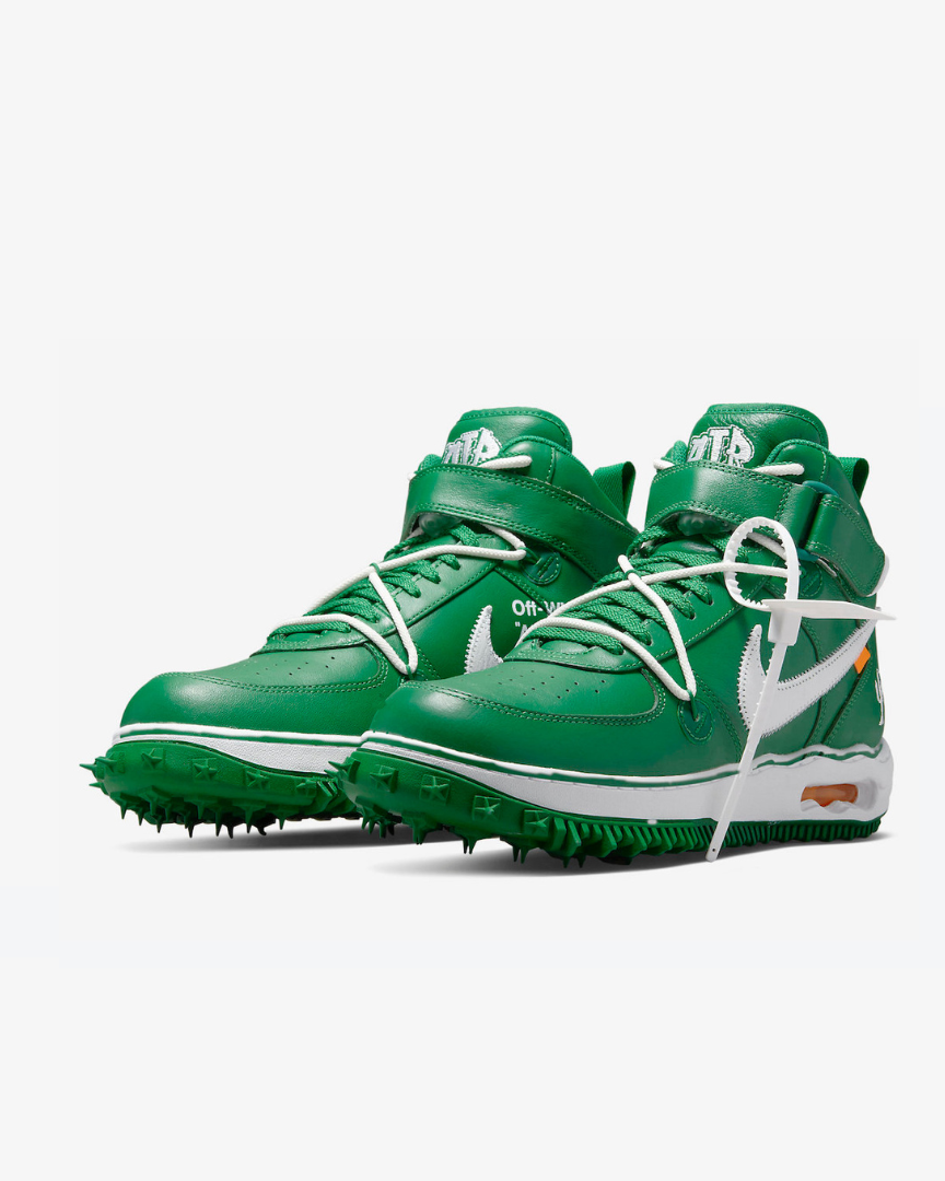 Tenis Nike Air Force 1 Mid Off-White Pine Green