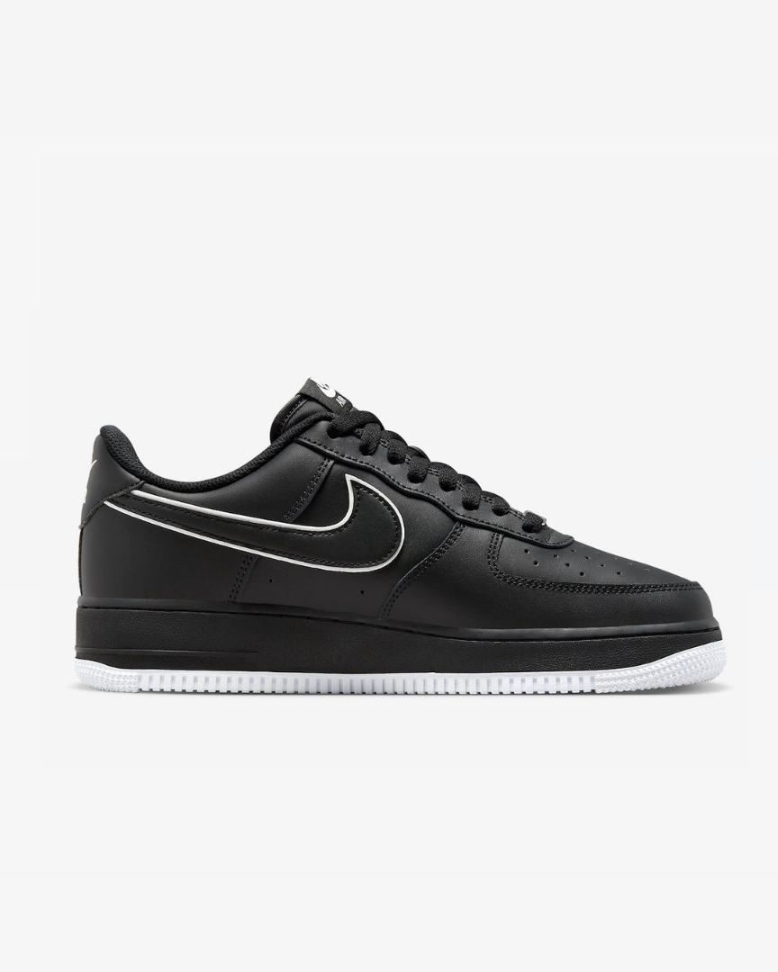 Tenis Nike Air Force 1 Low '07 Black White Sole (2023)