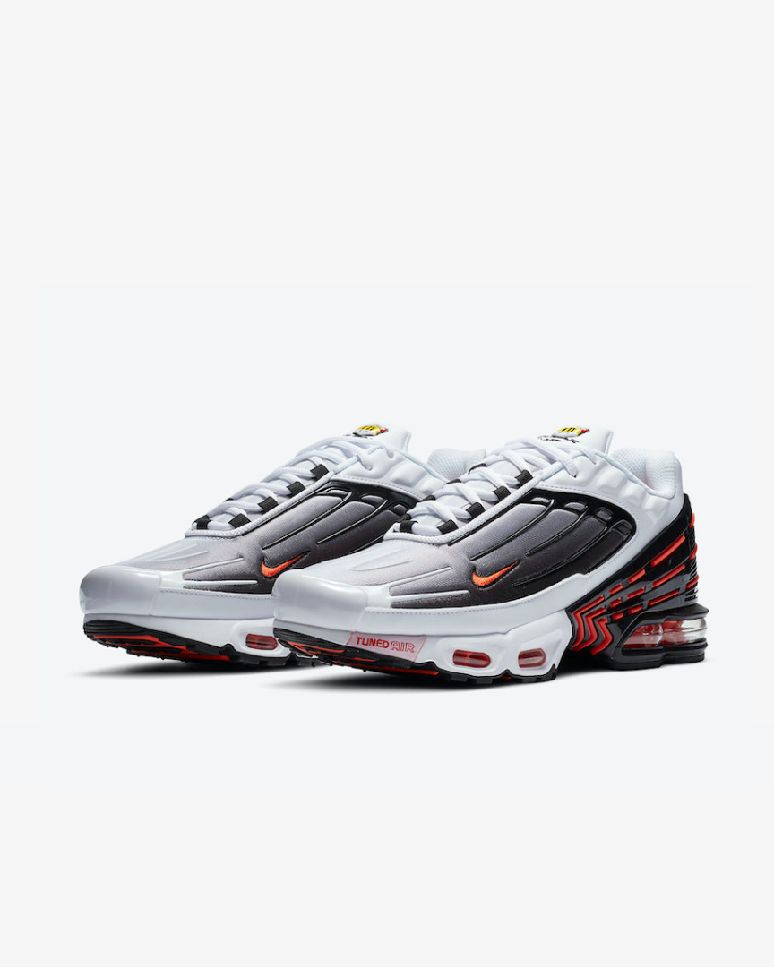 Tenis Nike Air Max Plus 3 White Black Team Orange