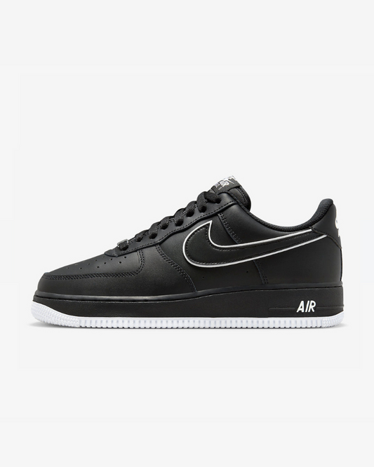Tenis Nike Air Force 1 Low '07 Black White Sole (2023)