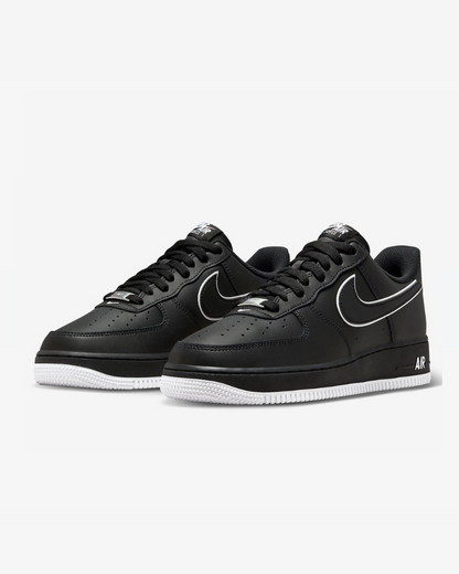 Tenis Nike Air Force 1 Low '07 Black White Sole (2023)